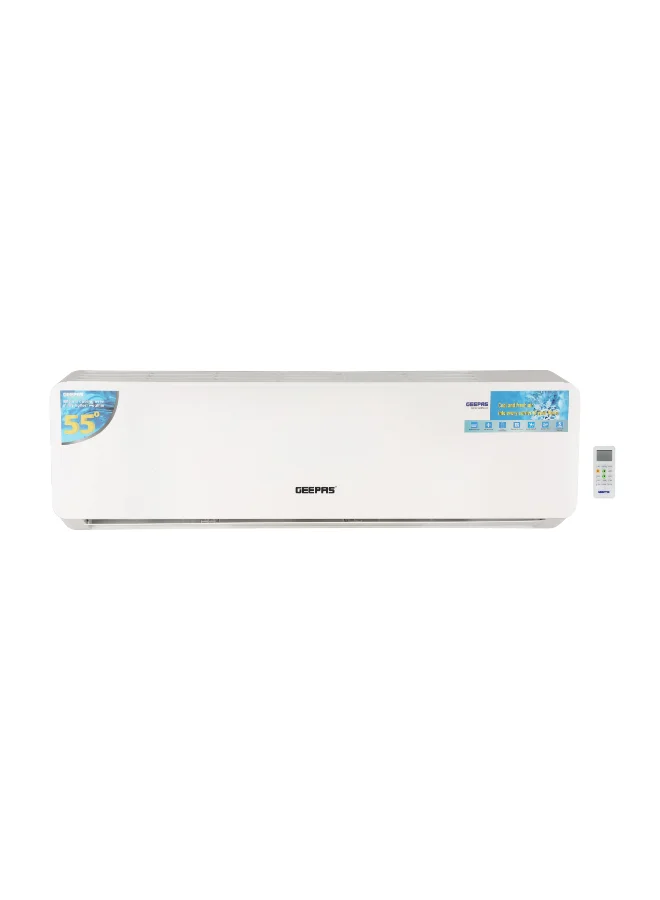 Geepas 1.5 Ton Split Air Conditioner High-Performance Piston Compressor with 4D Airflow and Golden Fin (White, 2500 W) iilmq