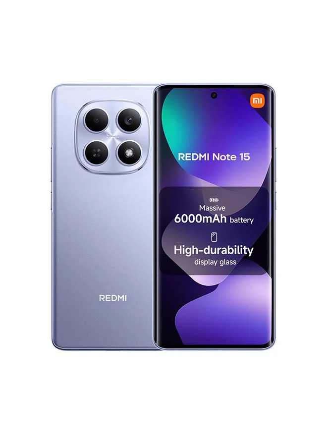 Smart Note 15 Dual SIM 4G Smartphone 8GB RAM 256GB Storage (Mist Purple, 6.77 inch) dtex9