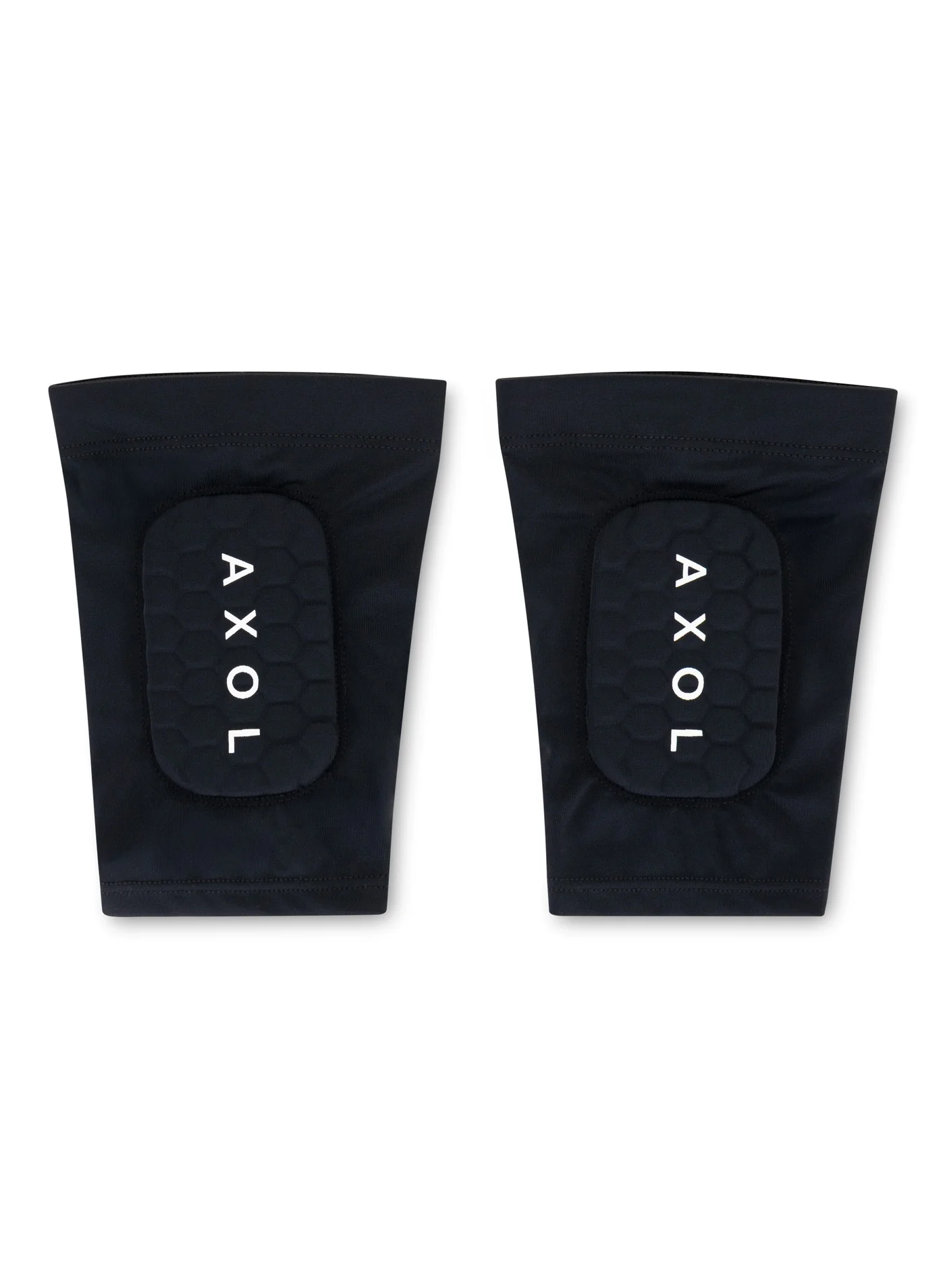 AXOL Built-in Sleeve Shin Pads Premium Gel Football Guards for Adults (Black, One Size) scgok