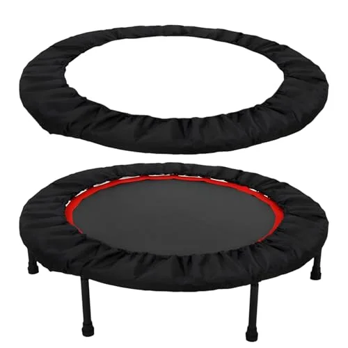 Premium Mini Trampoline Spring Cover Replacement Pad (600D Oxford Cloth, 91 cm) - Durable Safety Mat for Indoor Fitness Trampolines (Black) aonzz