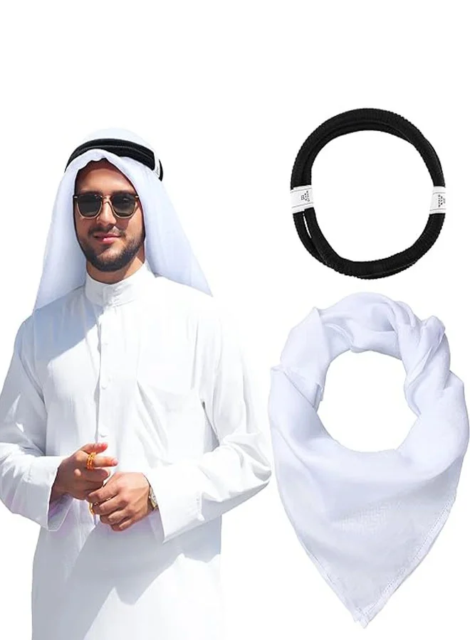 HAWAWA Arabic Turban Scarf Tactical Desert Head Wrap (Premium Cotton, 140x140cm) for Men and Women cdral