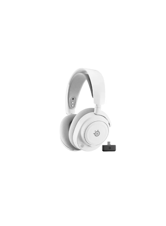 Premium Wireless Gaming Headset with Spatial Audio and Noise-Canceling Microphone (White, Over-Ear) mscyz