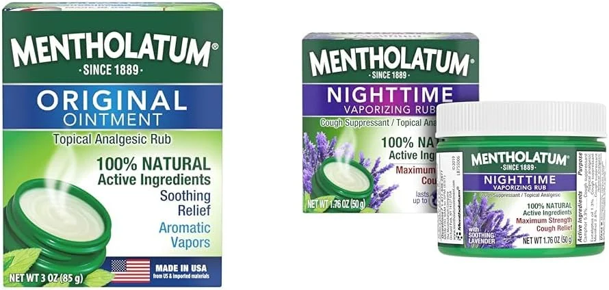 Premium Vaporizing Chest Rub Ointment with Lavender Scent (White, 85 g) caycr