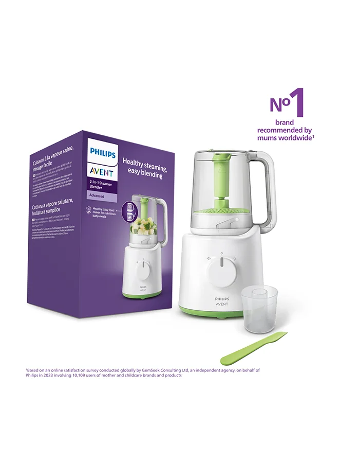Premium Baby Food Steamer and Blender 400W Electric Kitchen Appliance for Healthy Homemade Meals (Single Pack) 8c3nc
