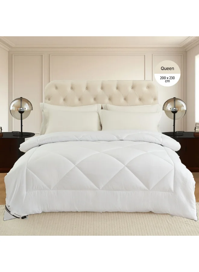 Donetella All Season Comforter Duvet Insert (Queen, 200x230 cm) Premium Microfiber Quilt with 350 GSM Down Alternative Filling o2ap8