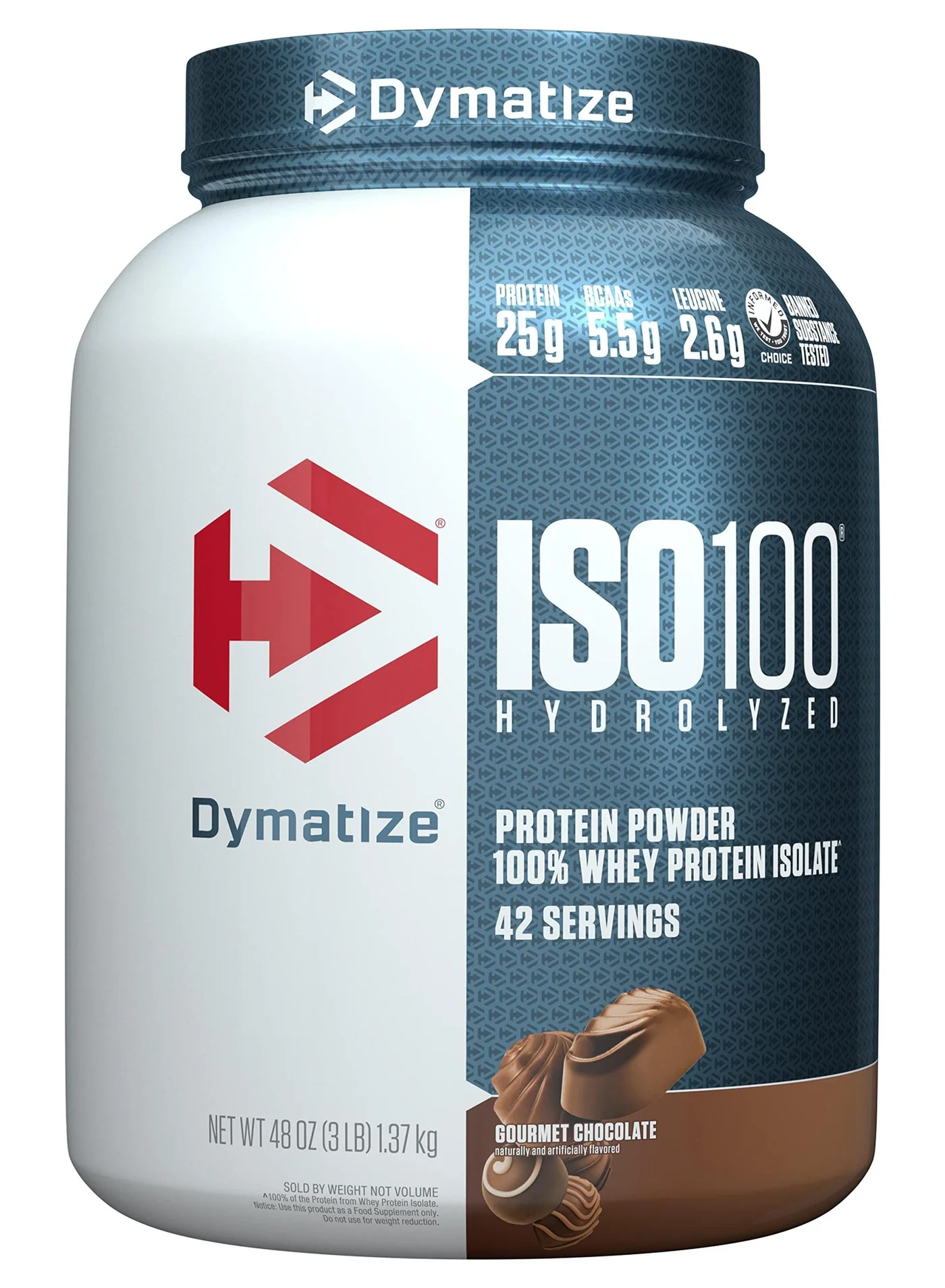 Premium Hydrolyzed Whey Protein Isolate Gourmet Chocolate Flavor (1.36 kg) ioa9n