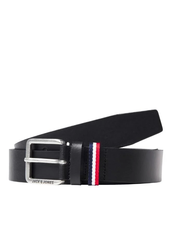 JACK & JONES Casual Hole Belt Premium Leather-Look Accessory for Men (110 cm) e6m6v