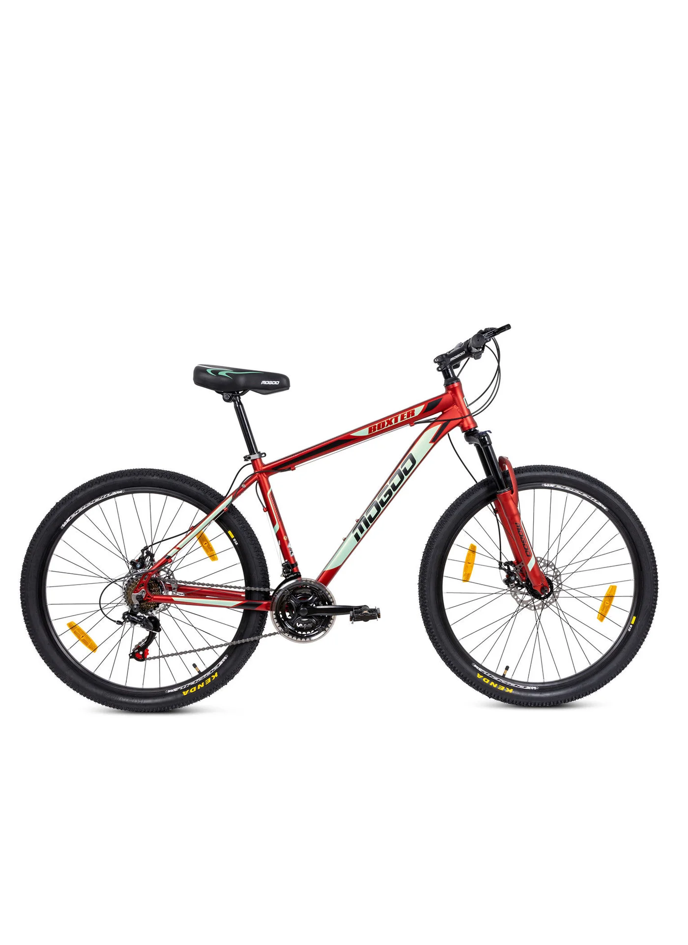 MOGOO Mountain Bike 27.5-Inch Alloy Frame 21-Speed Professional Trail Bicycle (Red, 27.5-Inch) 6pzh3