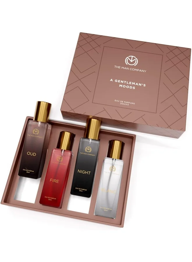 The Man Company Gentleman Moods Perfume Gift Set for Men (4 x 20 mL) Premium Long-Lasting Fragrance Collection for Daily Wear 0ffbq