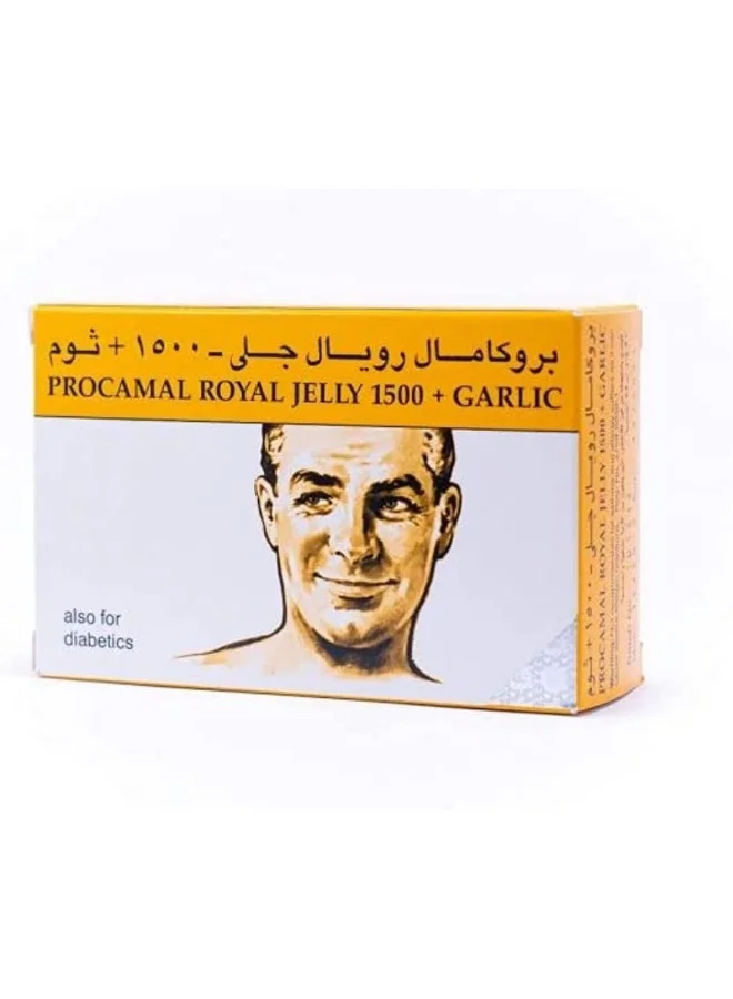 Procamal Royal Jelly and Garlic Extract Supplement (30 Capsules) 5ldsq