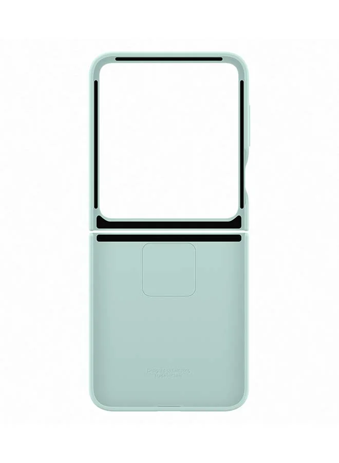 Premium Vegan Leather Protective Flip Case for Foldable Smartphones (Light Green, Universal Fit) t39ps