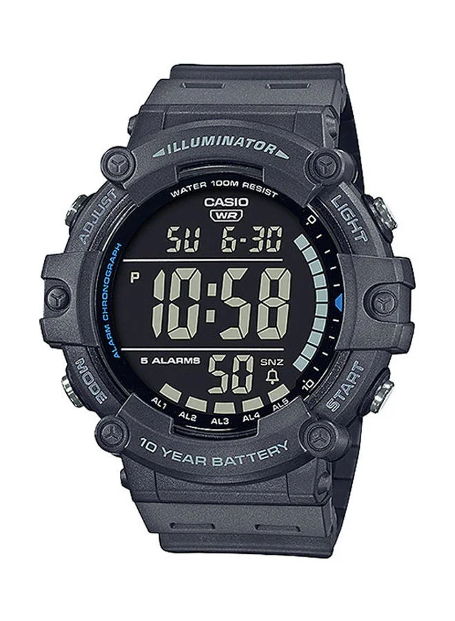 Premium Digital Sports Watch for Men Durable Rubber Strap Water-Resistant Quartz Timepiece (Grey, One Size) u5e84