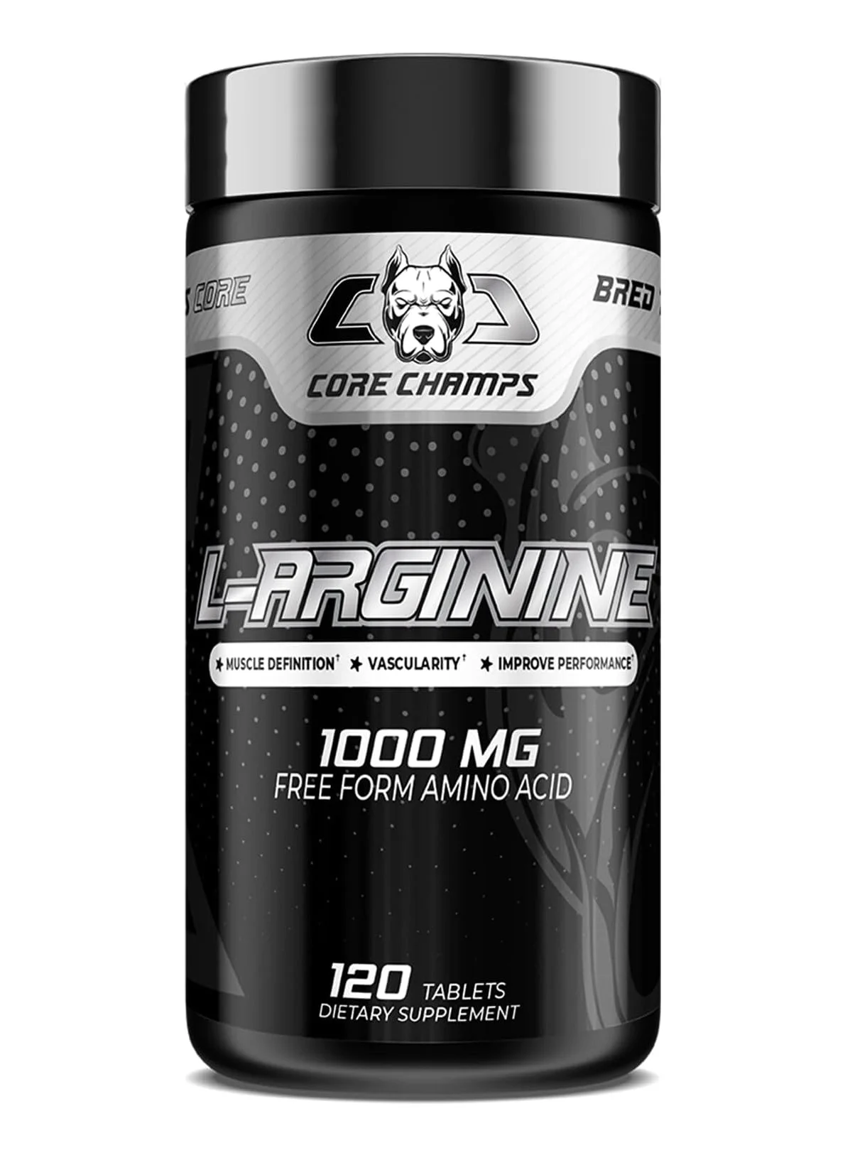 CORE CHAMPS L-Arginine 1000 mg Premium Amino Acid Supplement for Workout Performance (120 Tablets) rvvo3