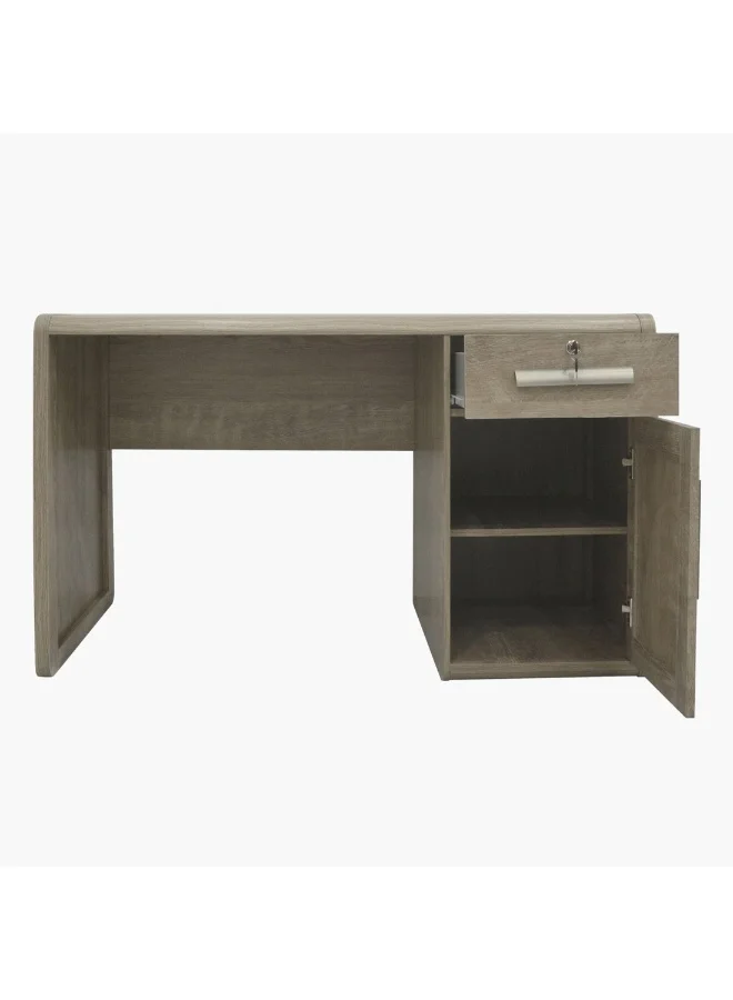 Home Box Curvy Nxt Study Desk Premium Wooden Workstation for Home Office (125.5 x 60 x 75 cm) q32ul