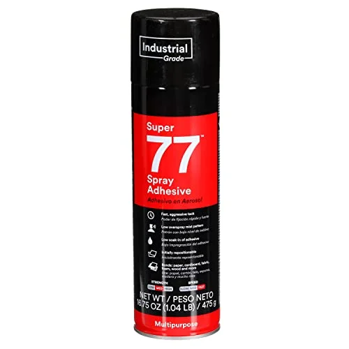 Premium Multipurpose Long-Lasting Spray Adhesive for Paper Cardboard Fabric Plastic Metal and Wood (475 g) nxucn