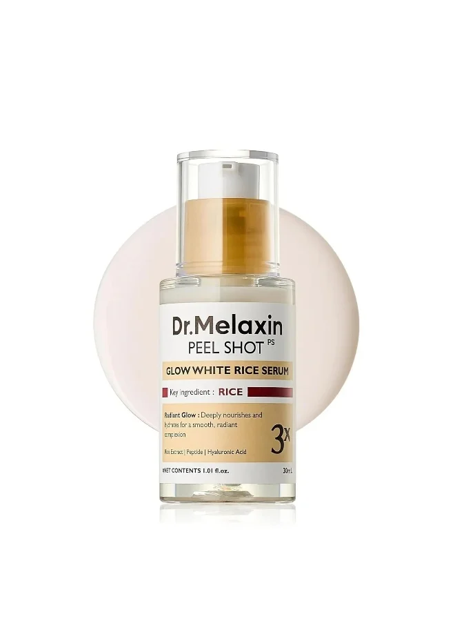 Dr. Melaxin Peel Shot Rice Serum Exfoliating Facial Treatment for Radiant Skin (30 mL) d5hfn