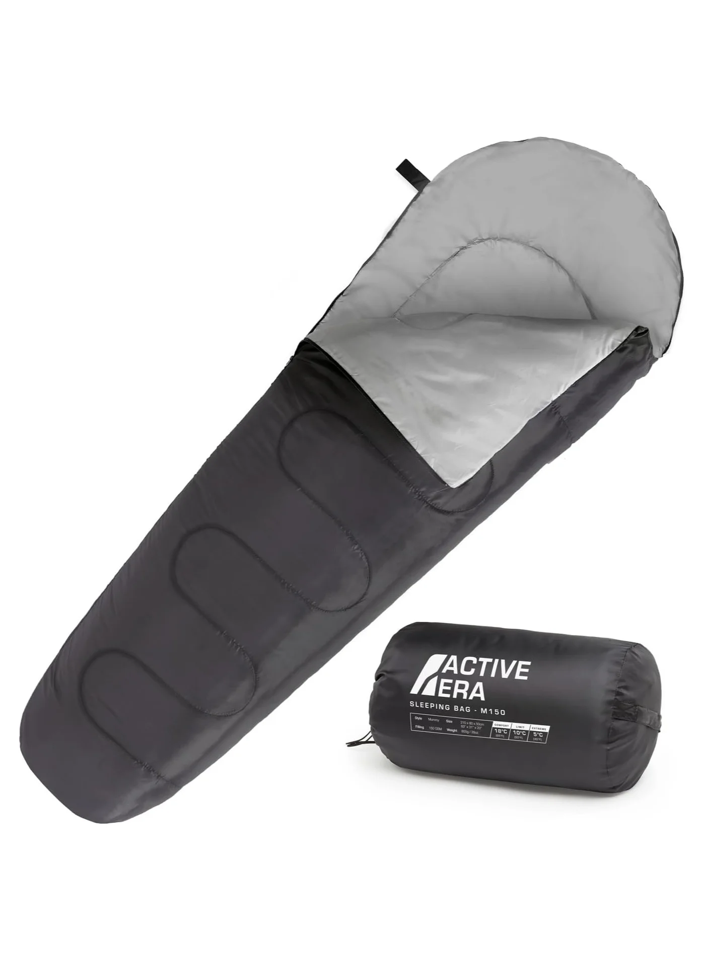 Premium Lightweight Sleeping Bag for Camping and Hiking (Adults and Kids, Polyester, 190 cm x 75 cm) dxzm7