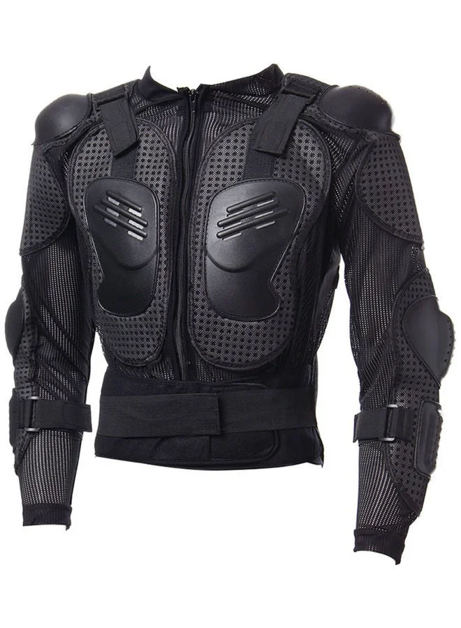 MUNTAQI Full Body Motorcycle Riding Jacket Protective Gear with Armor Inserts for Men (Black, Large) 233va