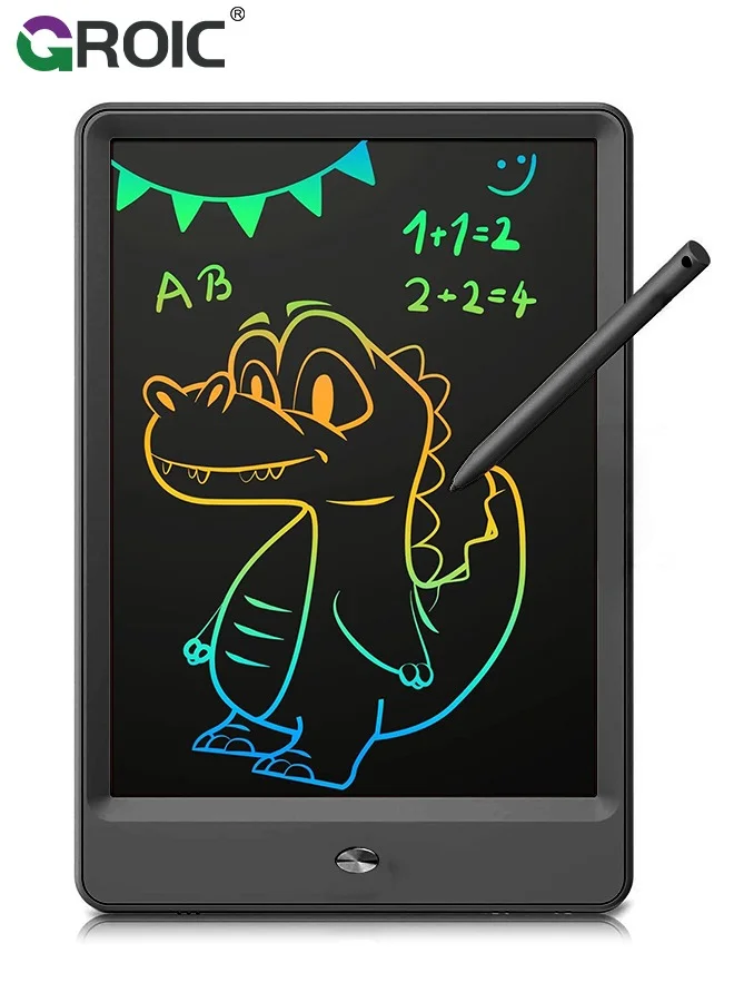 GROIC LCD Writing Tablet Digital Doodle Board (Black, 8.5 inch) Portable Electronic Note Pad for Kids and Office 5pxa5