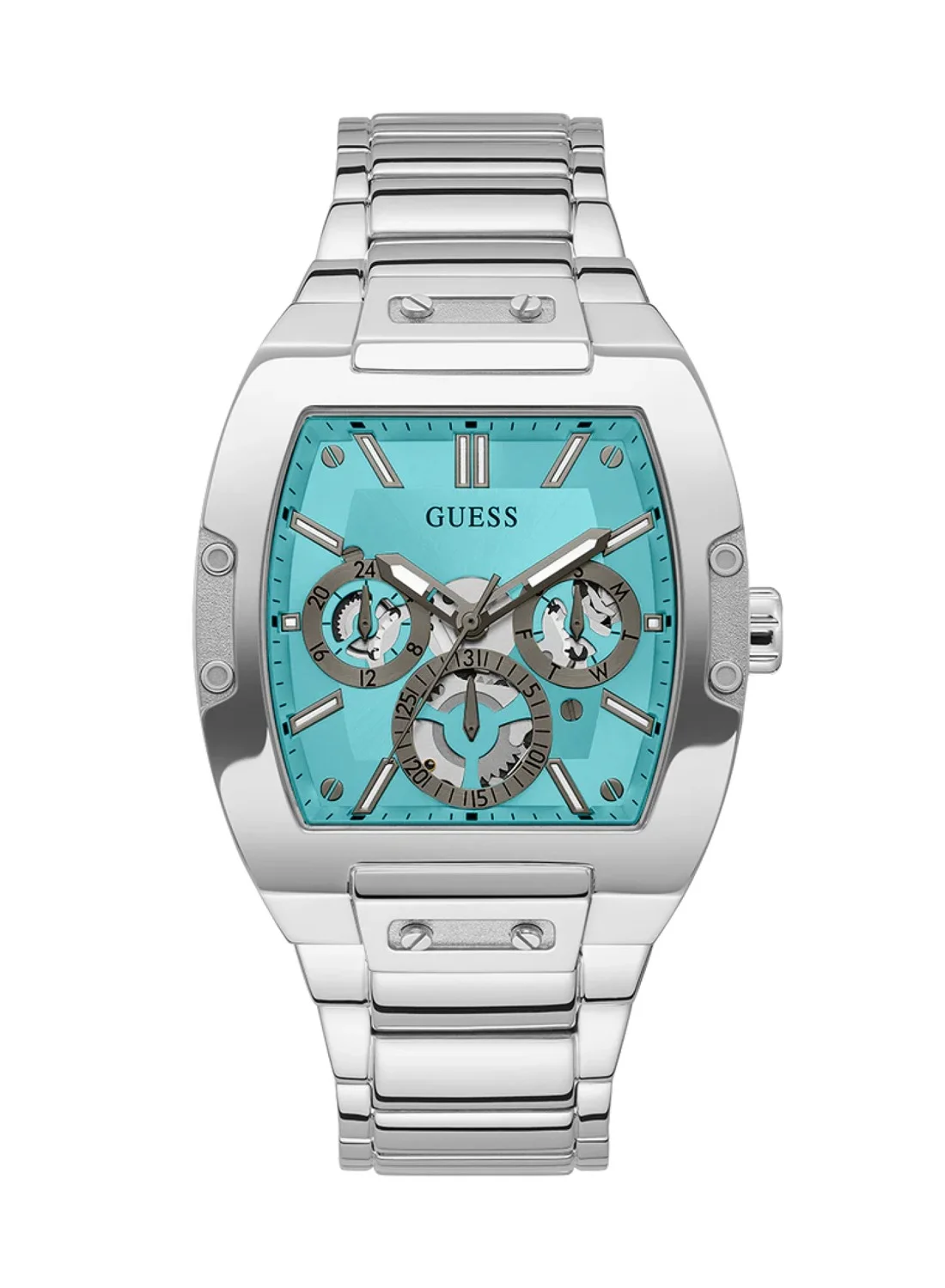 Premium Men's Multi-function Stainless Steel Chronograph Watch (Silver, 41mm) 2qlry