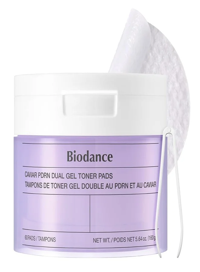 BIODANCE PDRN Toner Pads Premium Facial Exfoliating and Hydrating Skincare (60 Pads) r885v