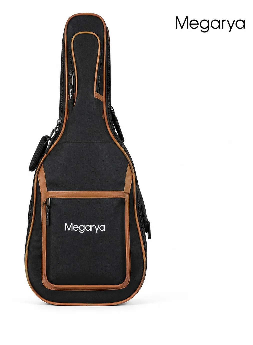 Megarya Acoustic Guitar Gig Bag (Waterproof Padded Case, Adjustable Shoulder Straps, Storage Pocket, Black, 104 cm) 11vu9