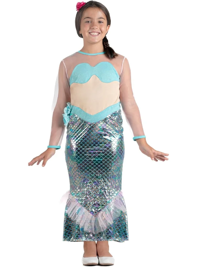 Ciao Mermaid Princess Costume for Kids Fancy Dress Outfit (Green and Purple, 3-4 Years) afp9o