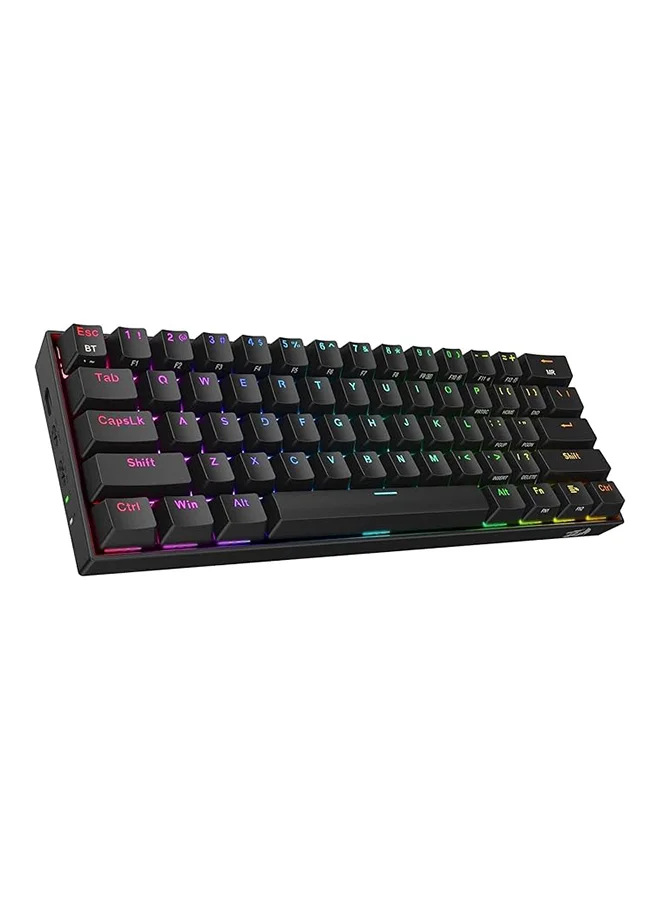 Premium 60% Mechanical Gaming Keyboard, Hot-Swappable RGB Backlit Wireless Keyboard with Tri-Mode Connectivity (61-Key, Brown) k5b65