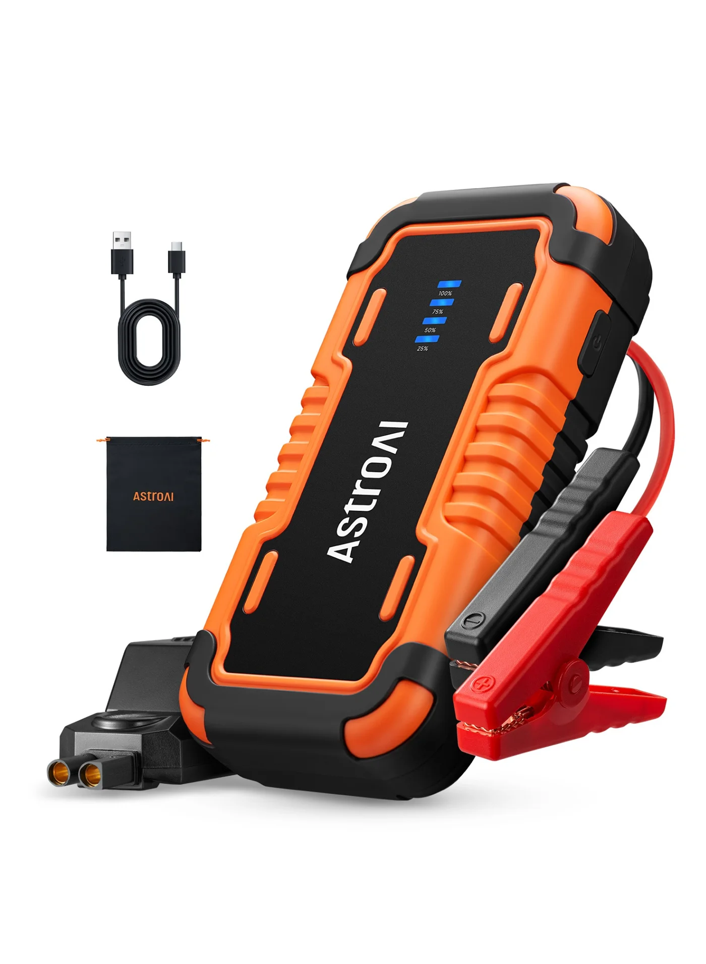 Portable Car Battery Jump Starter 3000A 12V Lithium Booster Pack for Gas and Diesel Engines (Black, 1 Pack) 3dwgw
