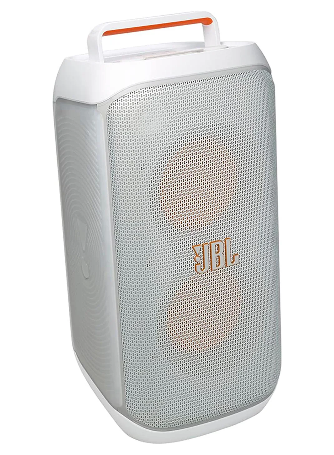 Premium Audio Portable Party Speaker with Powerful Pro Sound and Futuristic Lightshow (White) upn71