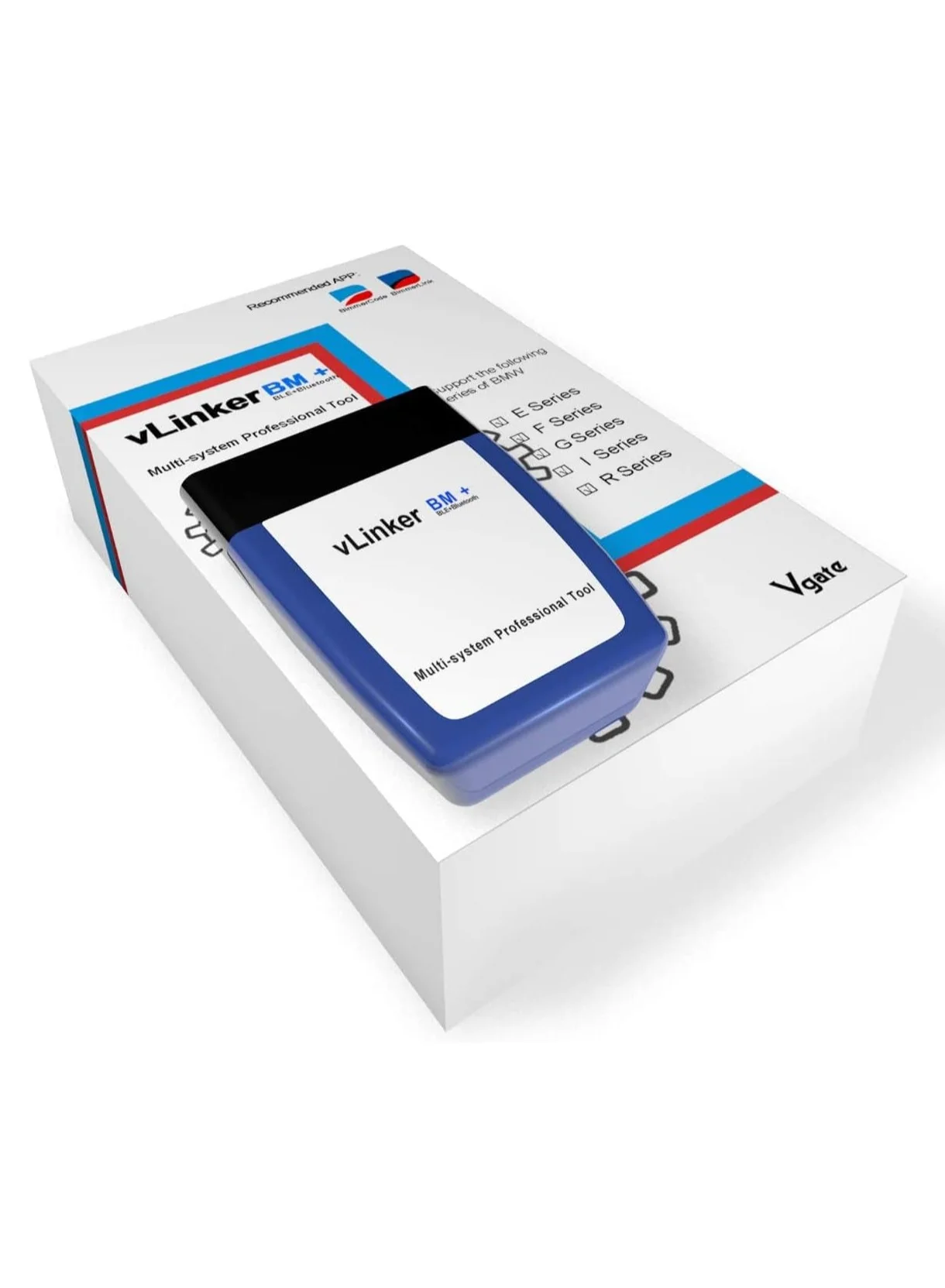 Vgate VLinker BM Plus Bluetooth OBD2 Diagnostic Scanner for BMW and Mini (Wireless, Android and iOS Compatible) kbwgl