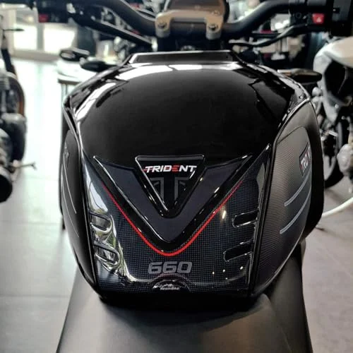 Premium 3D Resin Motorcycle Tank Protector Decal Scratch-Resistant Adhesive Pad for Sport Bikes (Universal Fit) yhi0q