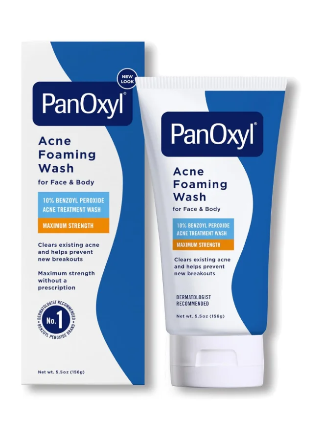 Premium Acne Foaming Wash with 10% Benzoyl Peroxide Deep Pore Cleansing Treatment for Clearer Skin (156 g) qoq8q
