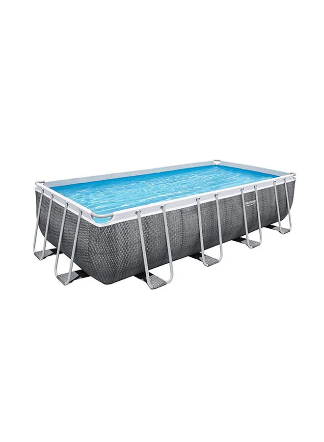 Premium Rectangular Above Ground Swimming Pool Heavy-Duty PVC Frame Pool for Family Backyard (549x274x122cm) g9q7y
