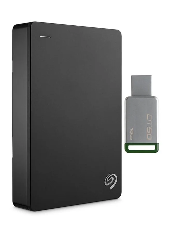 Portable External Hard Drive 4TB with 16GB USB 3.1 Flash Drive Premium Data Storage Bundle 9x8uc