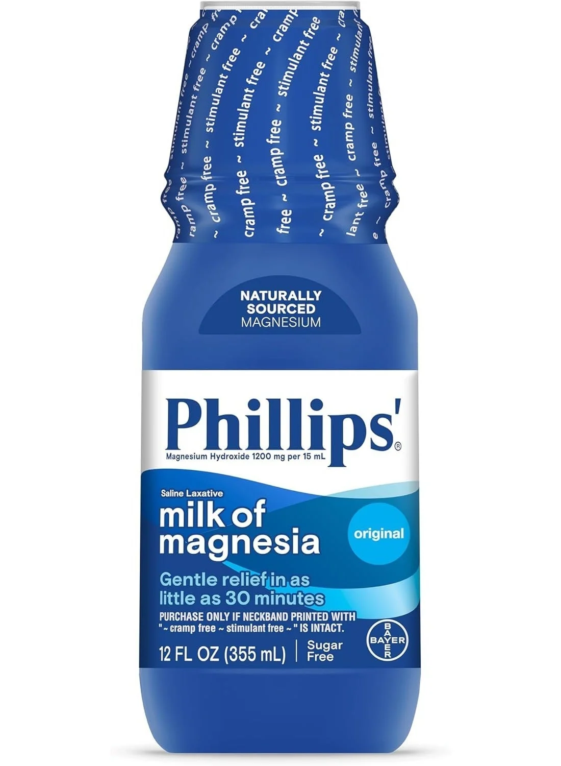 Phillips' Milk of Magnesia Liquid Laxative Gentle Relief Formula (355 mL) 7abnx