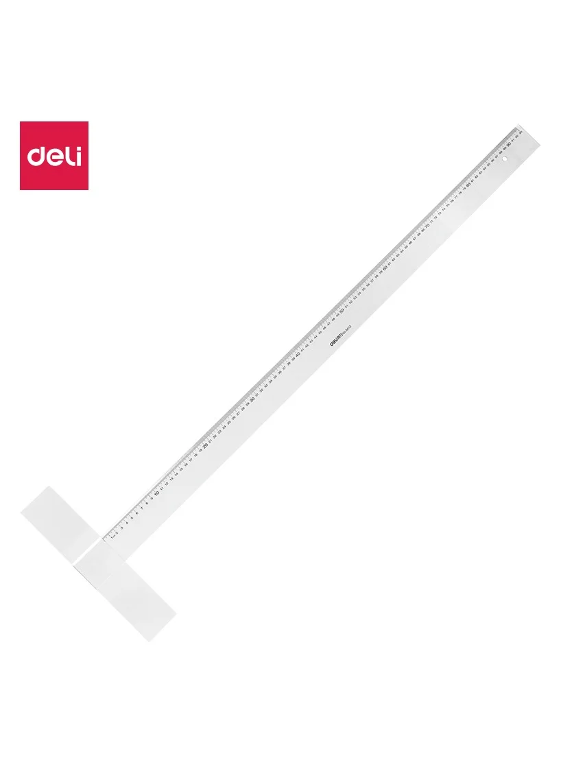 Deli Technical Ruler Precision Drafting Tool (Clear, 93cm) for Architectural Layout and Engineering Design exofz