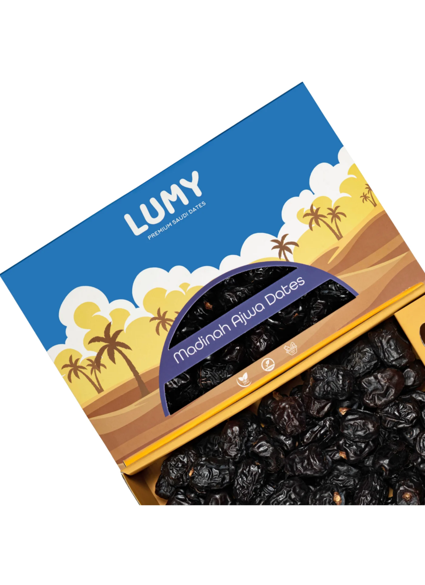 Lumy Dates Premium Madinah Ajwa Dates (Natural Sun-Dried, 500g) y9cz5