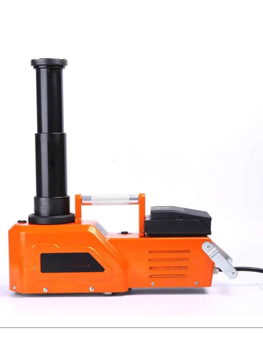 SHEZA STAR 10 Ton Electric Hydraulic Car Jack, 12V DC Heavy-Duty Automotive Lifting Tool (Orange, 200-520mm Lift Range) pqvtl