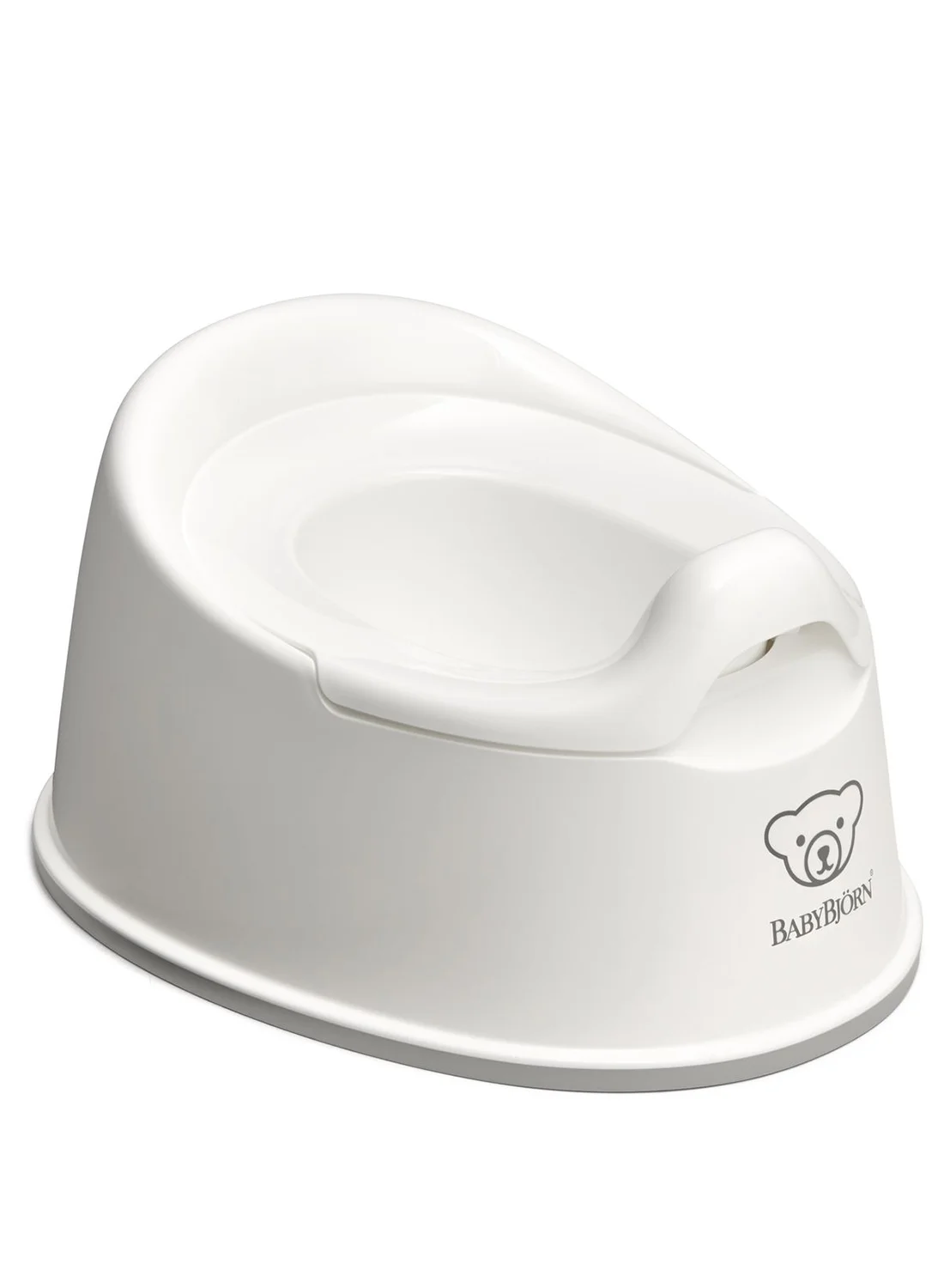 Premium Baby Potty Training Seat Ergonomic Design for Toddlers (White and Grey, Single Pack) ubita