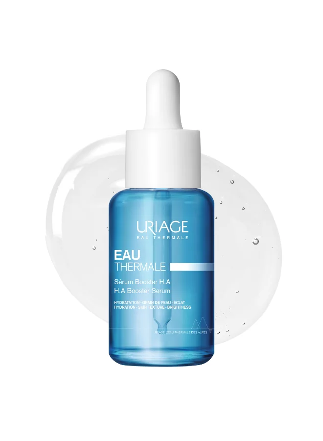 Uriage Face Hydration Booster Serum with Hyaluronic Acid and Alpine Thermal Water for Plumped and Dewy Skin (30 mL) phmqp