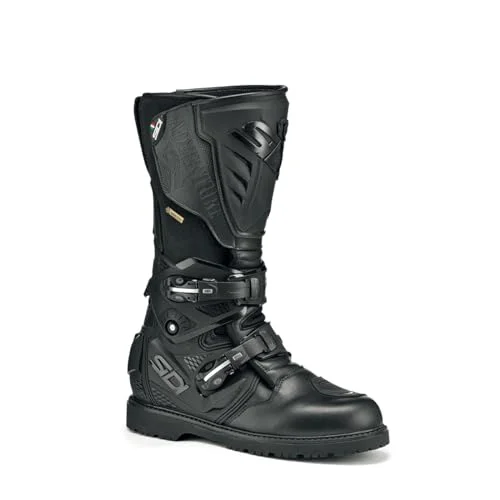 Premium Adventure Motorcycle Boots Waterproof Touring Gear (Black, 42 EU) pcaed