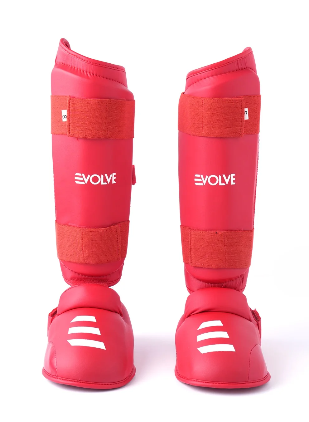 Evolve Karate Shin And Instep Guards Premium Foam Padded Protective Gear For Martial Arts Training (Black, Adult) 3j4jo