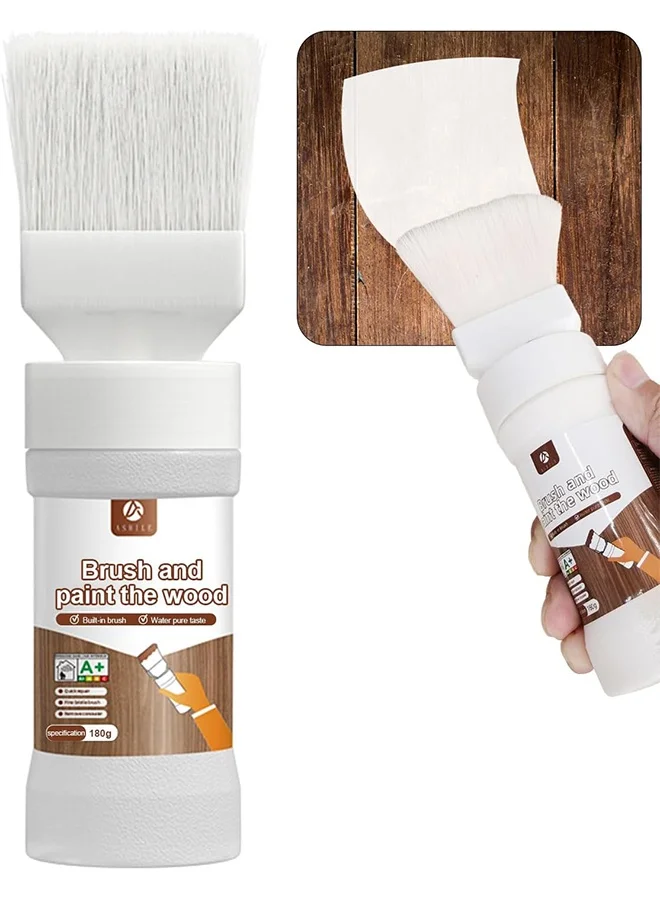 ASHILE Wood Touch Up Paint Pen Premium Multi-Surface Refinishing Marker for Doors Cabinets and Furniture (White, 148 mL) itu51