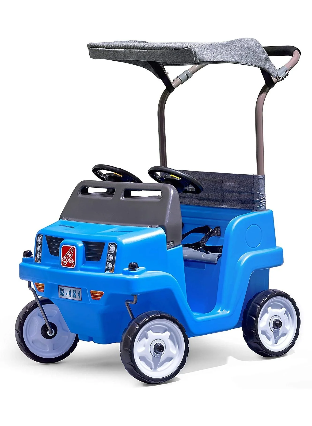 Premium Two-Seater SUV Push Car for Toddlers Ride-On Toy with Safety Harness (Unisex, 2-Seater) 315ul