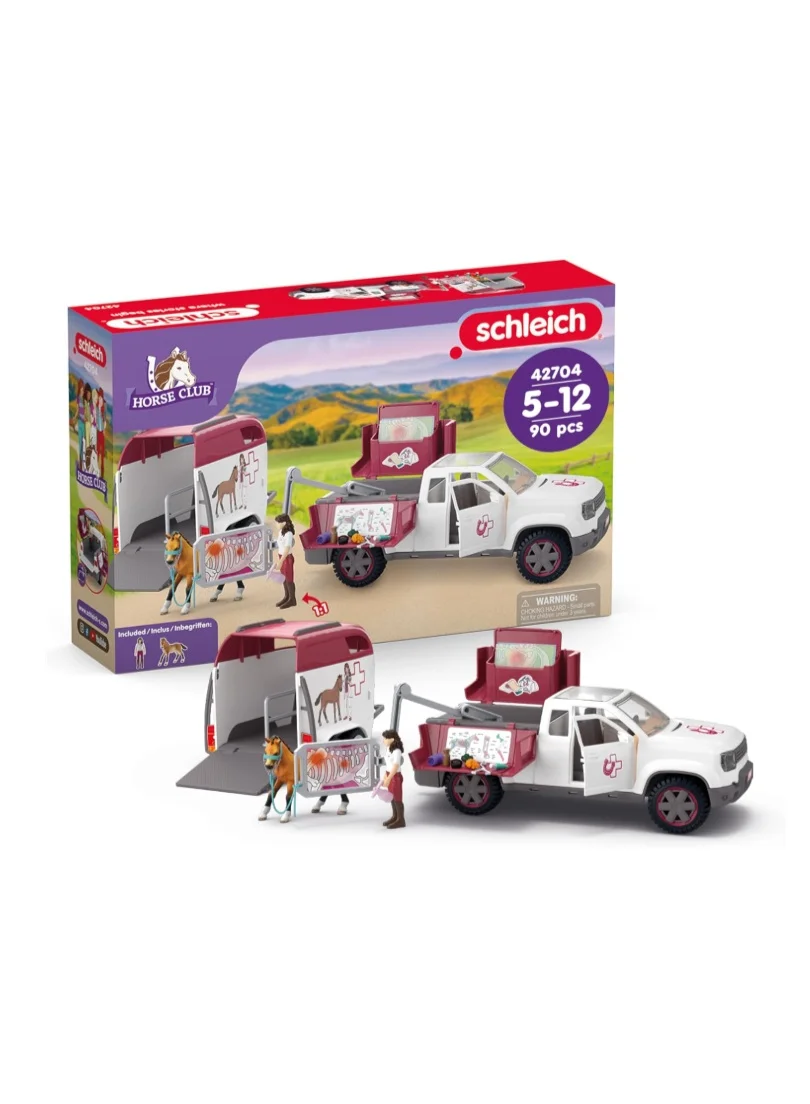 Premium Mobile Veterinary Clinic Playset with Detachable Trailer (Educational Animal Care Toy for Kids) ia7uw