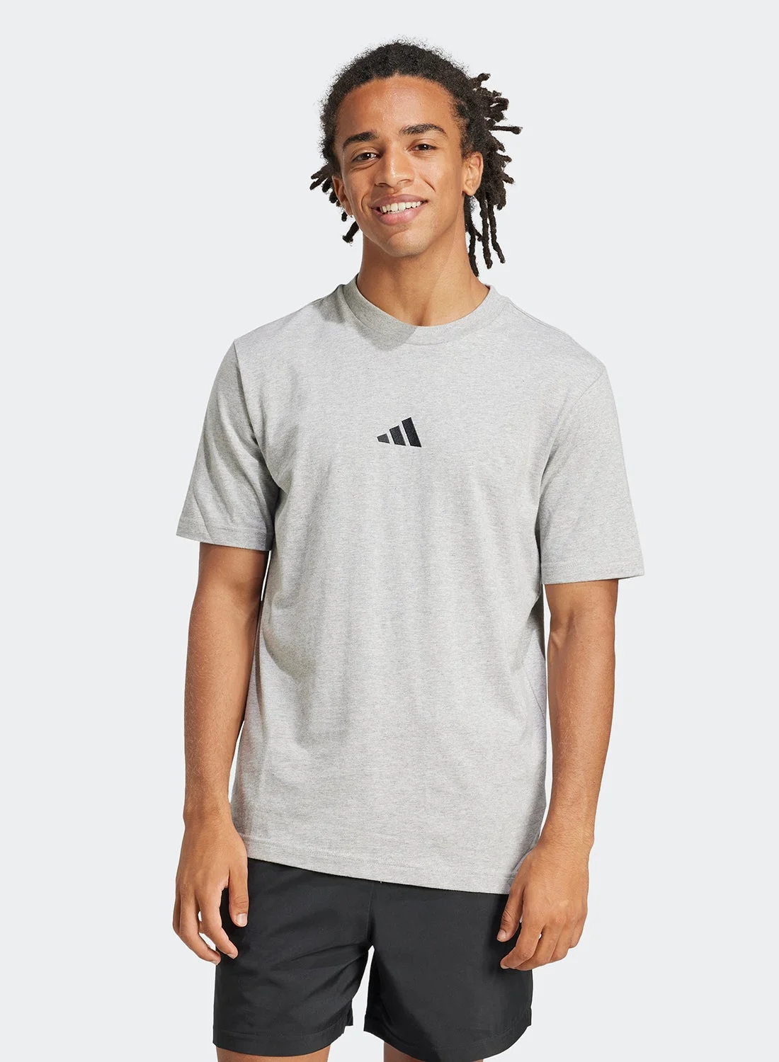 Sport Essential Small Logo T-Shirt Premium Cotton Crew Neck Casual Tee (Solid, Adult) ogb2u