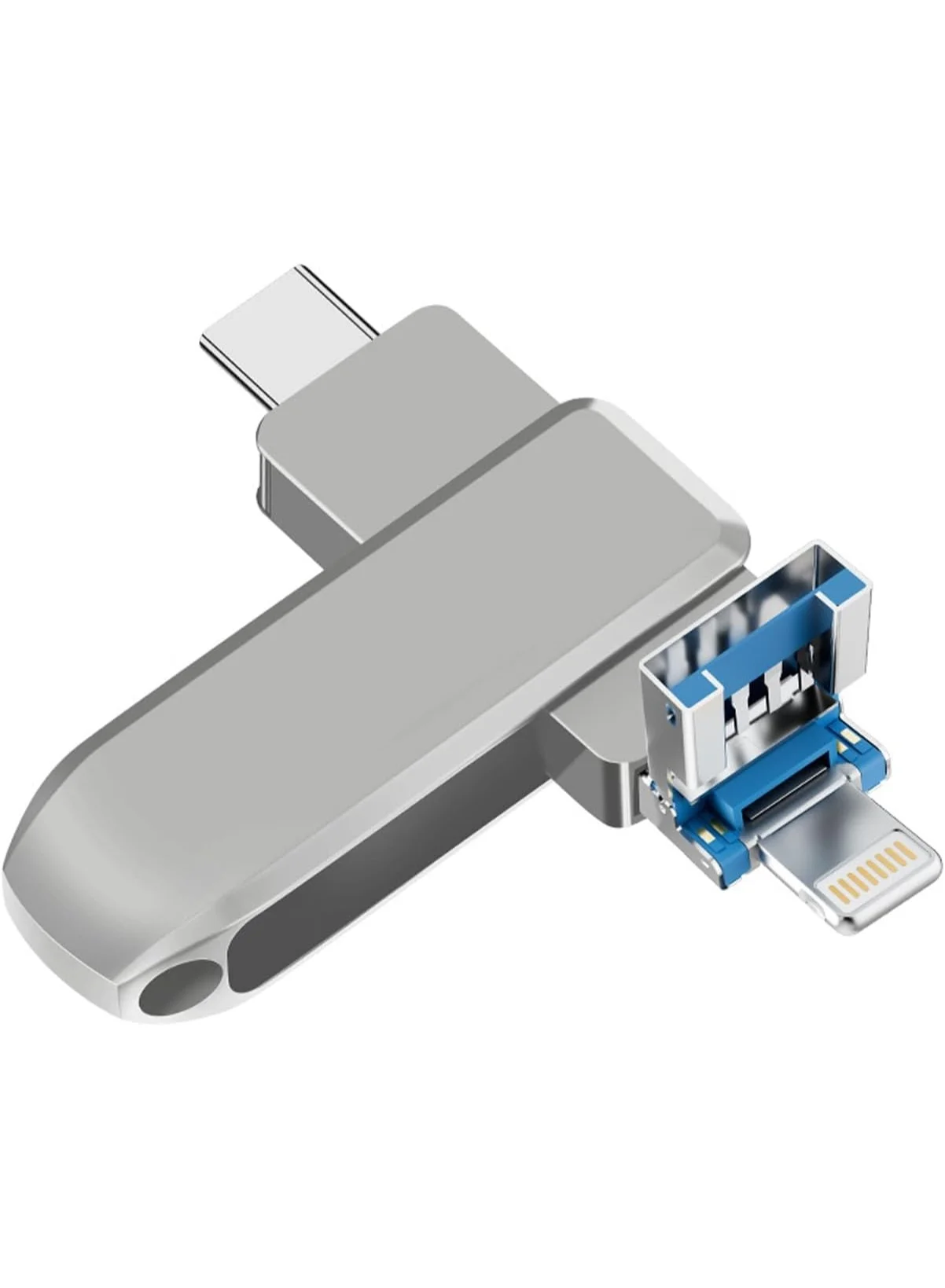 INSIJAM 3-in-1 USB 3.0 Flash Drive High-Speed External Memory Storage for PC and Tablet (2TB) k1jzy