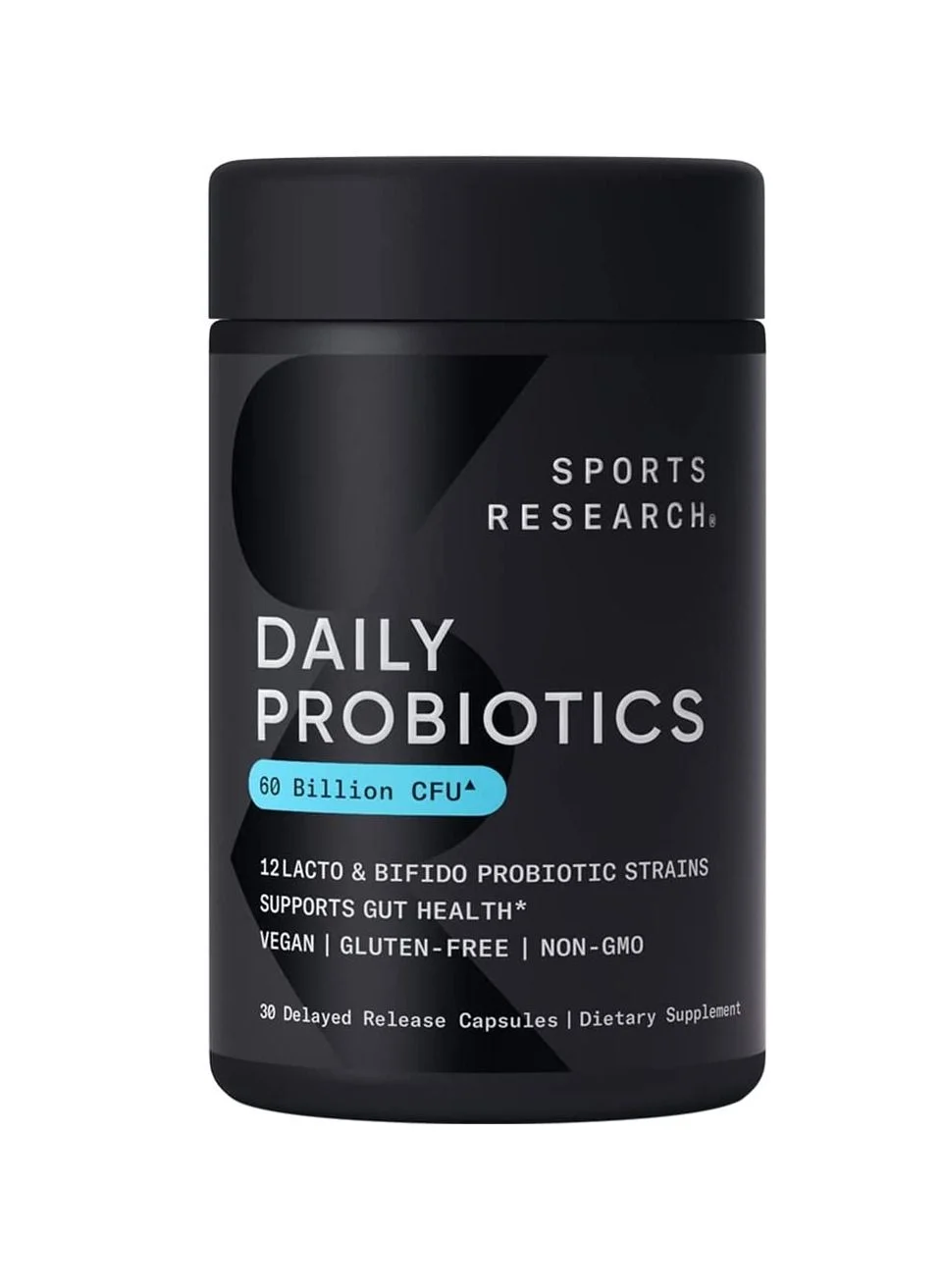 Daily Probiotic Supplement 60 Billion CFU High-Potency Formula for Digestive Health (30 Delayed Release Capsules) otgl3