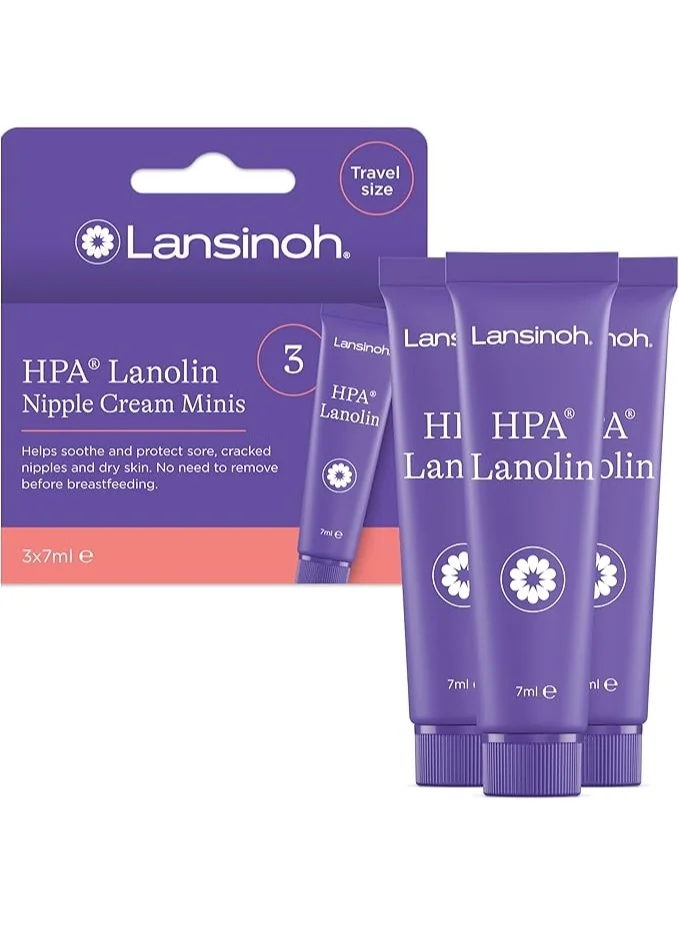Lansinoh HPA Lanolin Nipple Cream (3 x 7 mL) Premium Moisturizing Care for Nursing Mothers iokqz